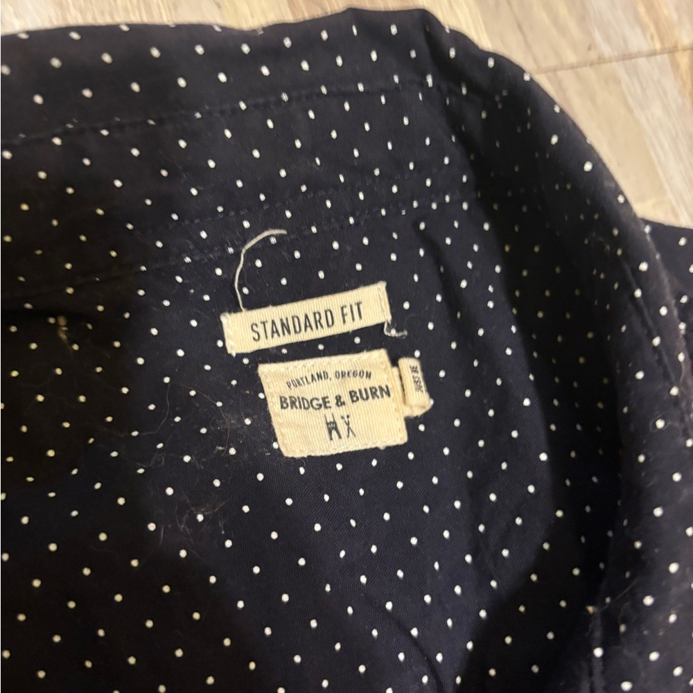 Bridge & Burn Black Polka Dot Shirt
